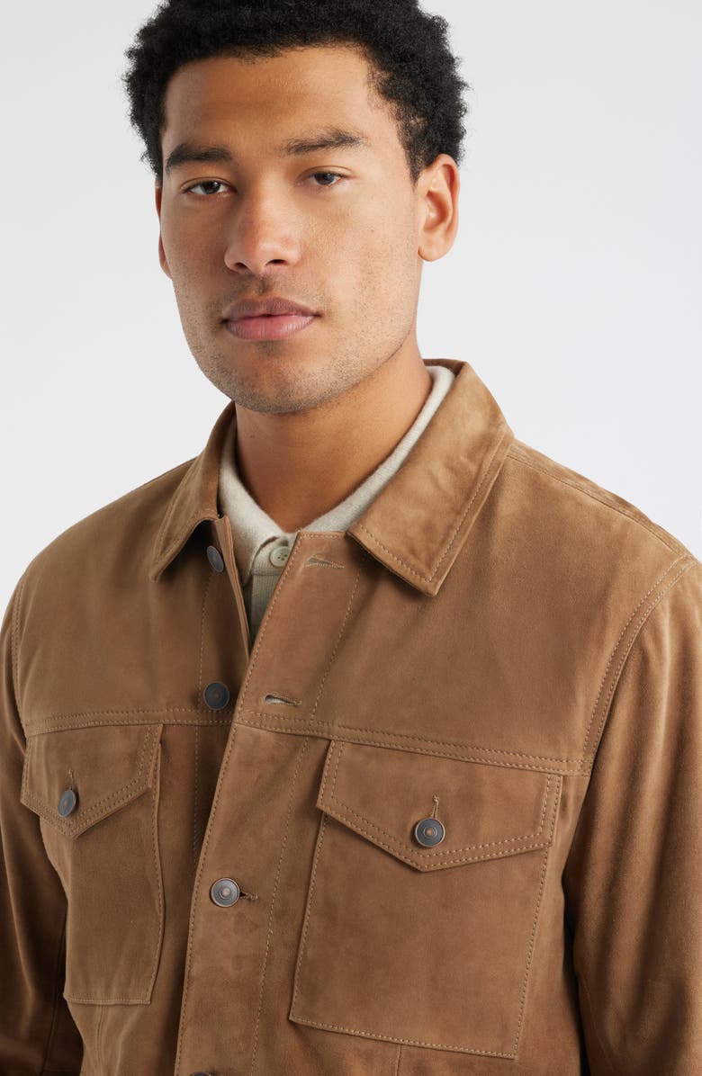 Nordstrom Lightweight Suede Jacket, Alternate, color, 