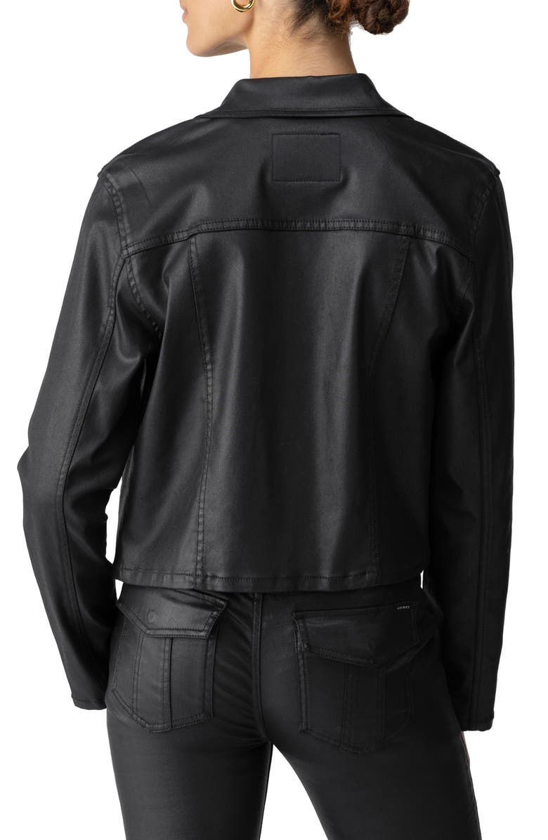 Sanctuary Davidson Coated Denim Trucker Jacket, Alternate, color, 