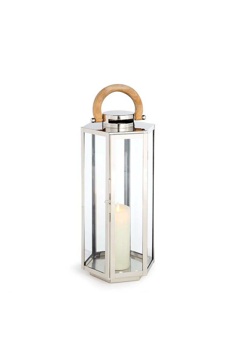 Napa Home & Garden Dockside Outdoor Lantern, Main, color, Silver