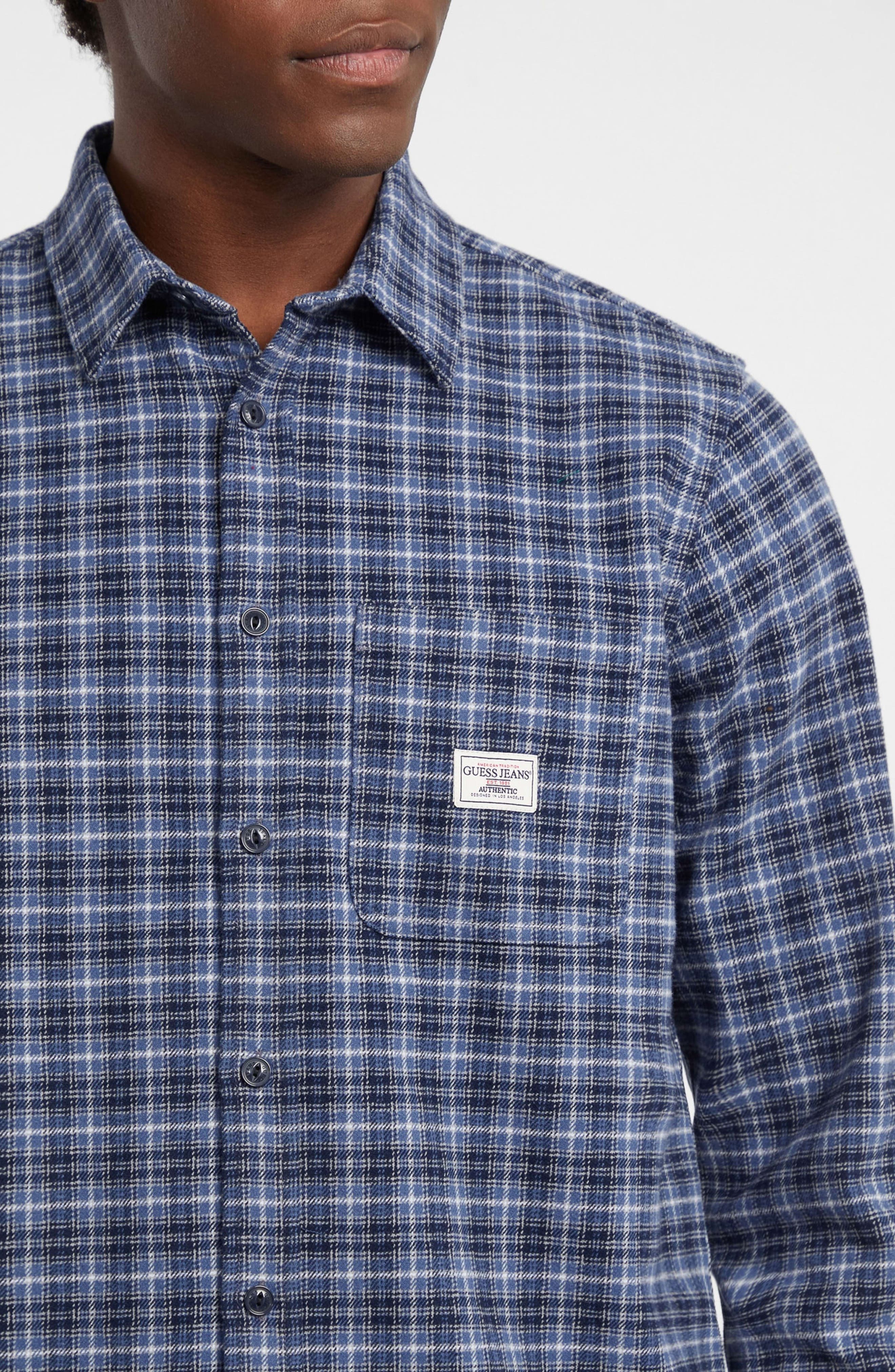 Brushed Cotton Button-Up Shirt - image 2