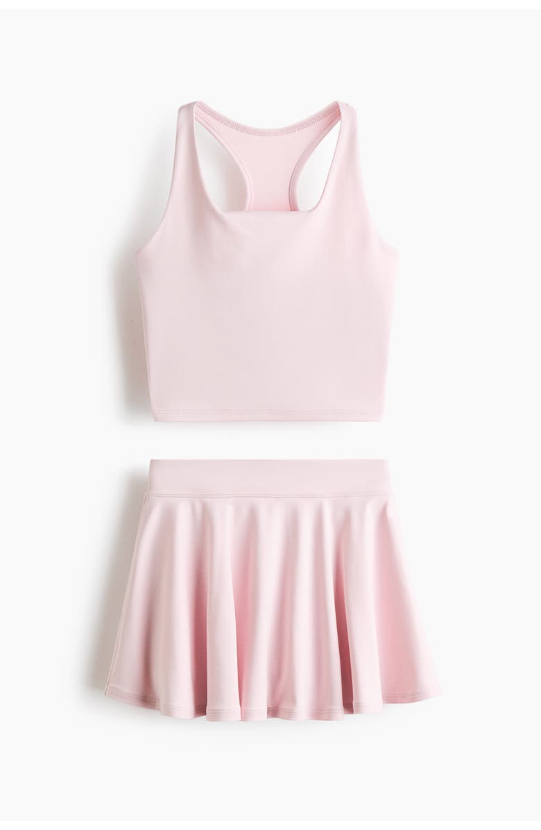 H&M 2-piece sports set with drymove, Alternate, color, Light Pink