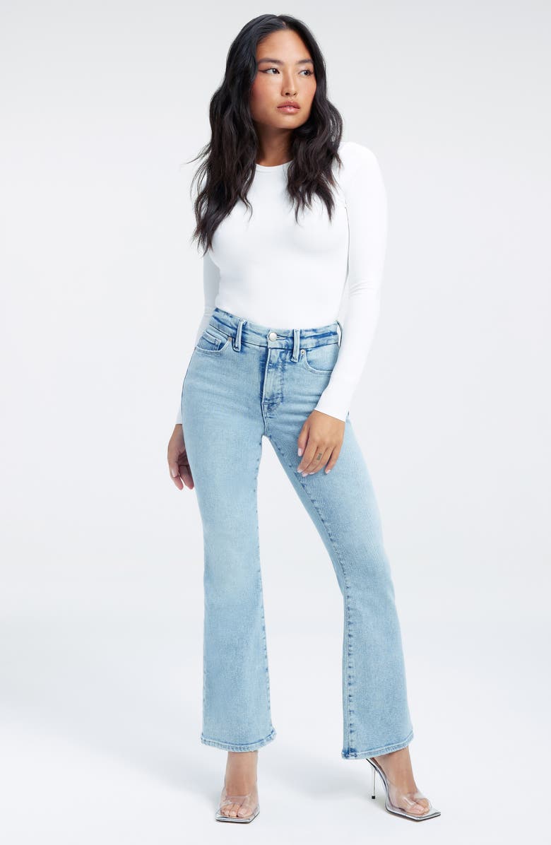 Good American Good Legs Flare Jeans, Alternate, color,