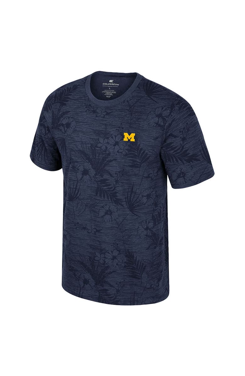 COLOSSEUM Men's Colosseum Navy Michigan Wolverines Floral Printed T-Shirt, Alternate, color, Navy