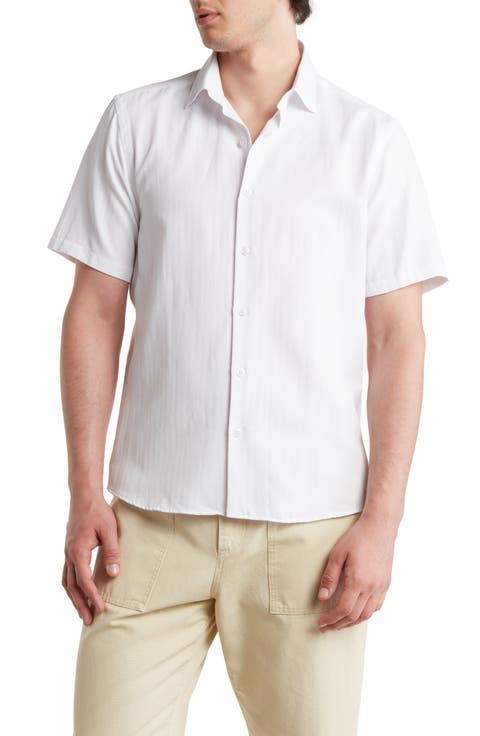 Baylor Cotton Short Sleeve Button-Up Shirt