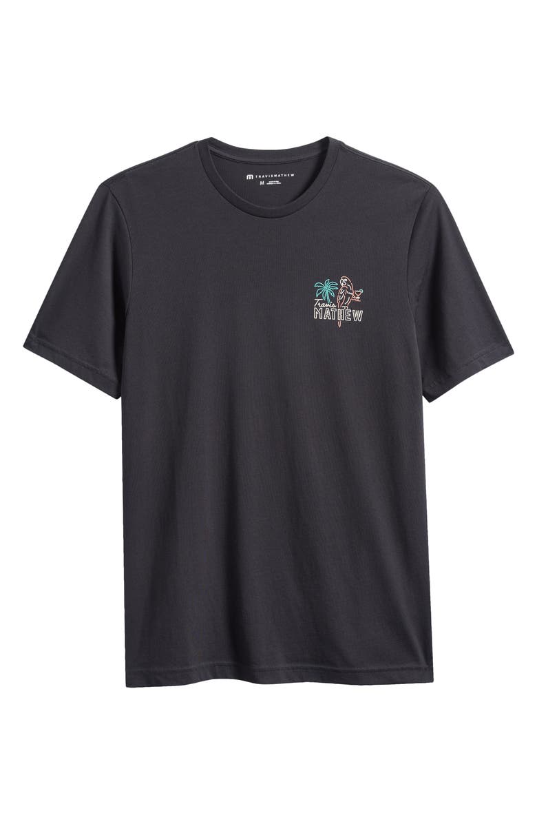 TravisMathew Drinks on Us Cotton Graphic T-Shirt, Main, color, Black