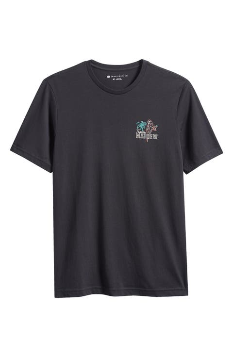 Drinks on Us Cotton Graphic T-Shirt