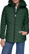 DKNY Water Resistant Lightweight Puffer Jacket with Bib