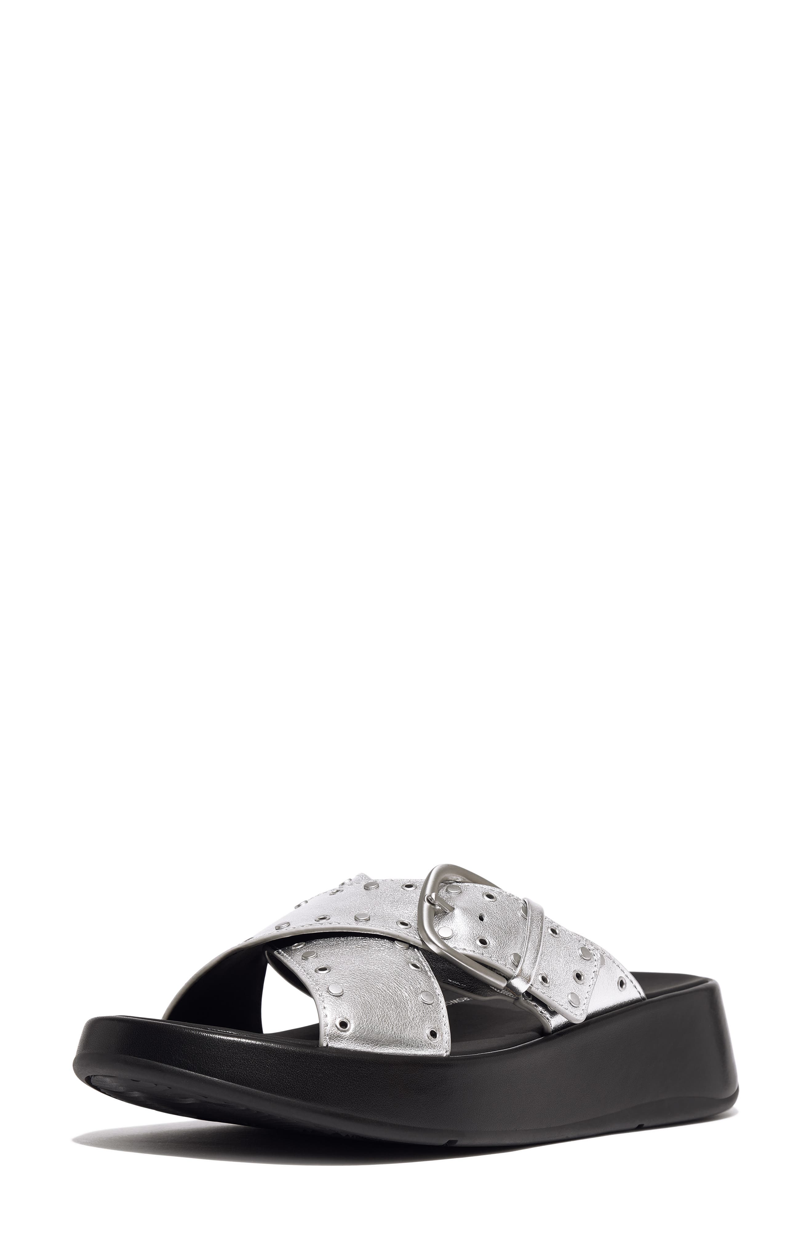 FitFlop F-Mode Platform Slide Sandal, Alternate, color, 