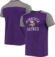 Majestic Threads Men's Majestic Threads Purple/Gray Minnesota Vikings Field Goal Slub T-Shirt