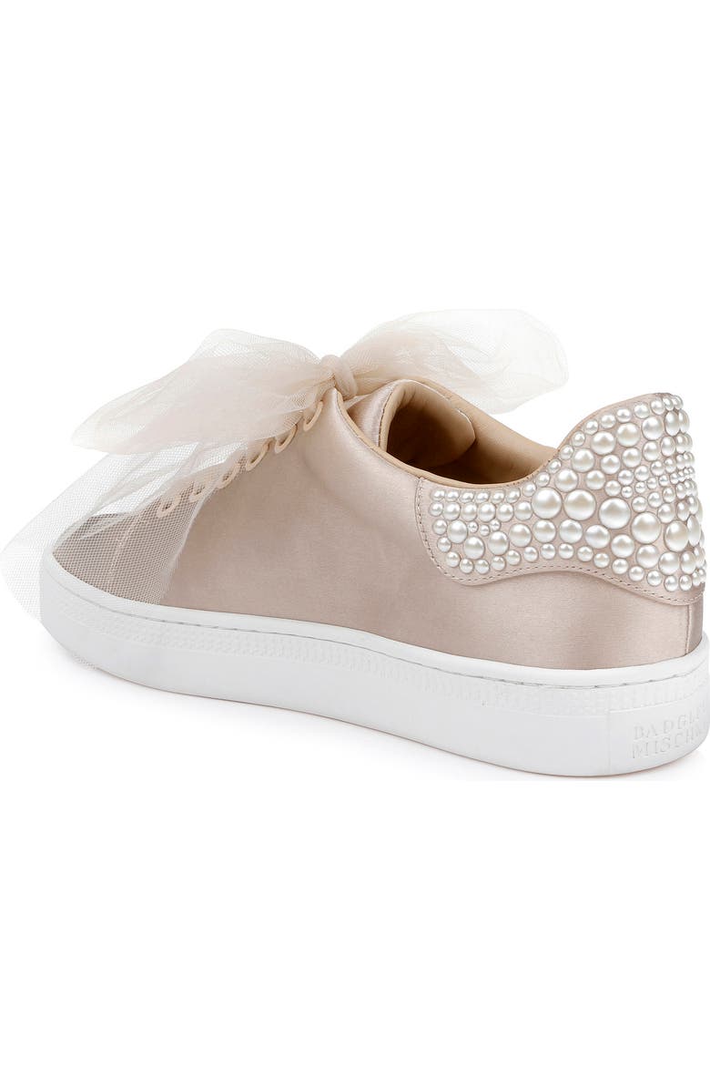 Badgley Mischka Collection Gem Platform Sneaker, Alternate, color, Soft Beige