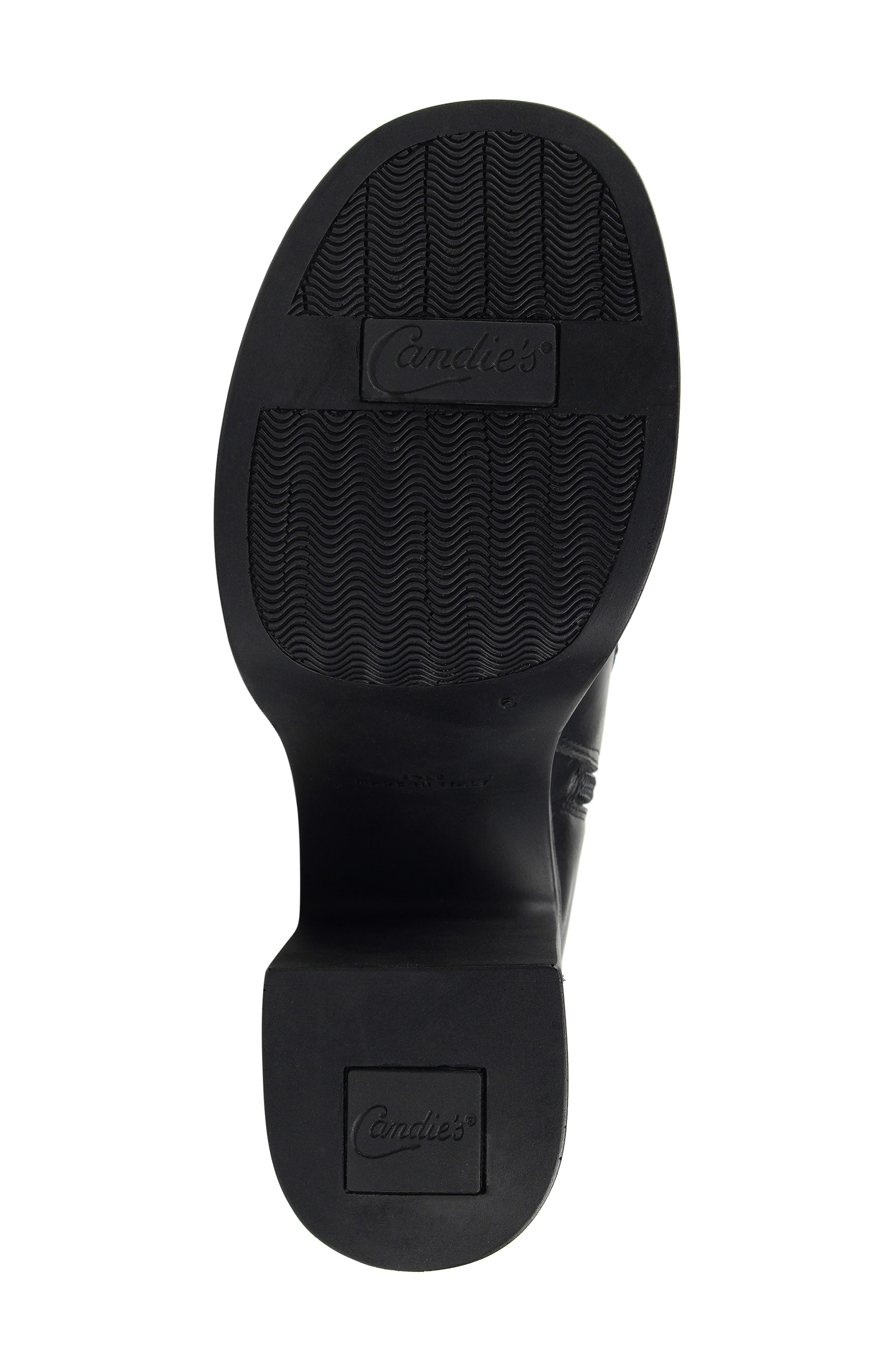 Candie's Alesia Platform Bootie, Alternate, color, Black Faux Leather