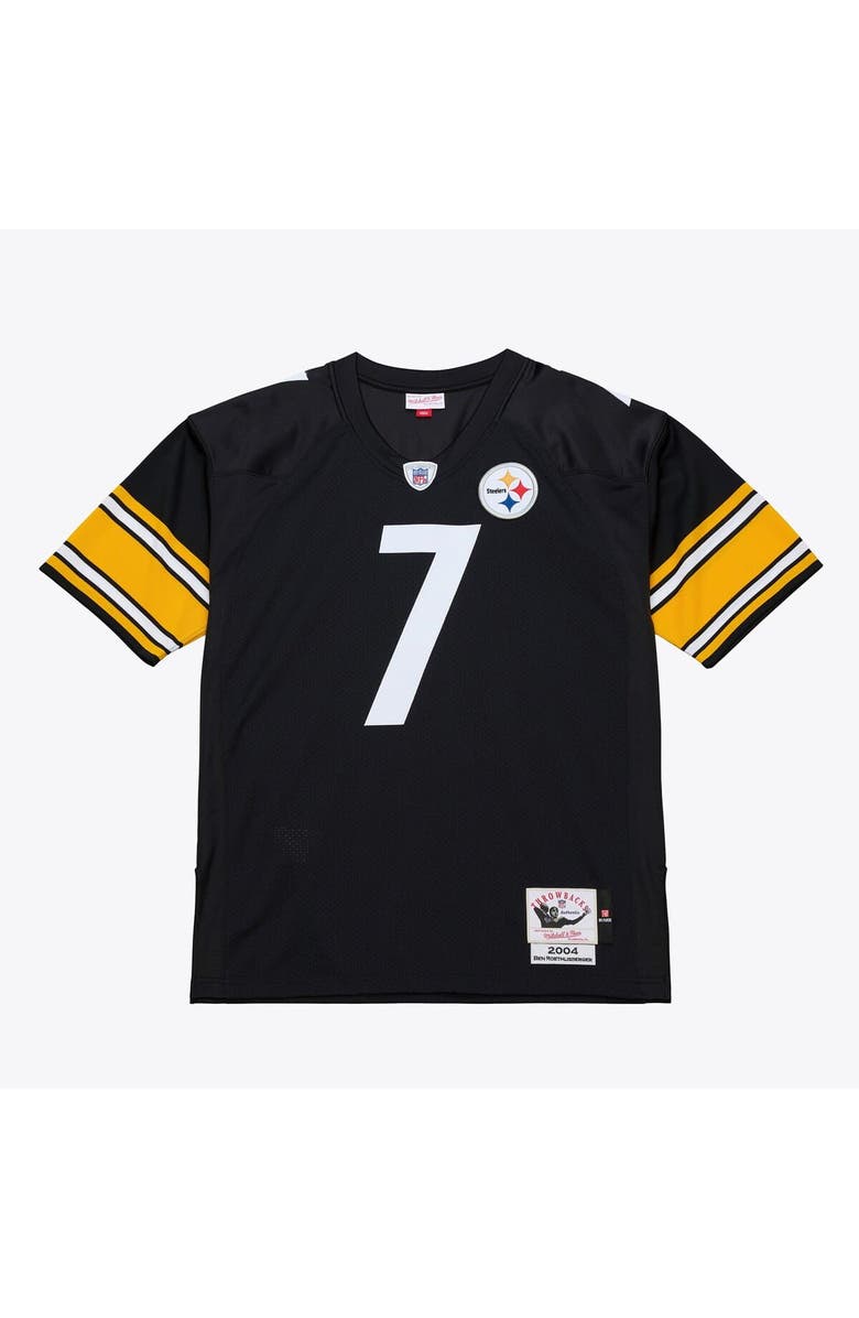 Mitchell & Ness Men's Mitchell & Ness Ben Roethlisberger Black Pittsburgh Steelers 2004 Authentic Throwback Jersey, Main, color, Black