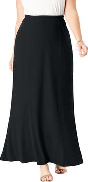 Jessica London Stretch Knit Maxi Skirt