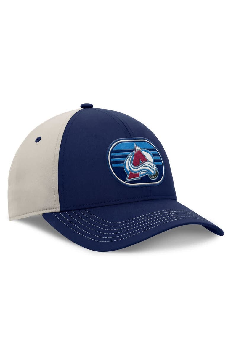 FANATICS Men's  Fanatics  Navy/Gray Colorado Avalanche 2025 Stanley Cup Playoffs Locker Room Trucker Adjustable Hat, Alternate, color, 