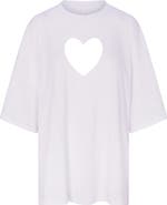 SKIMS Heart Cutout Pajama T-Shirt