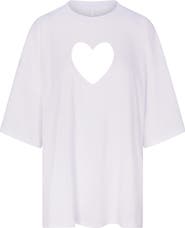 SKIMS Heart Cutout Pajama T-Shirt