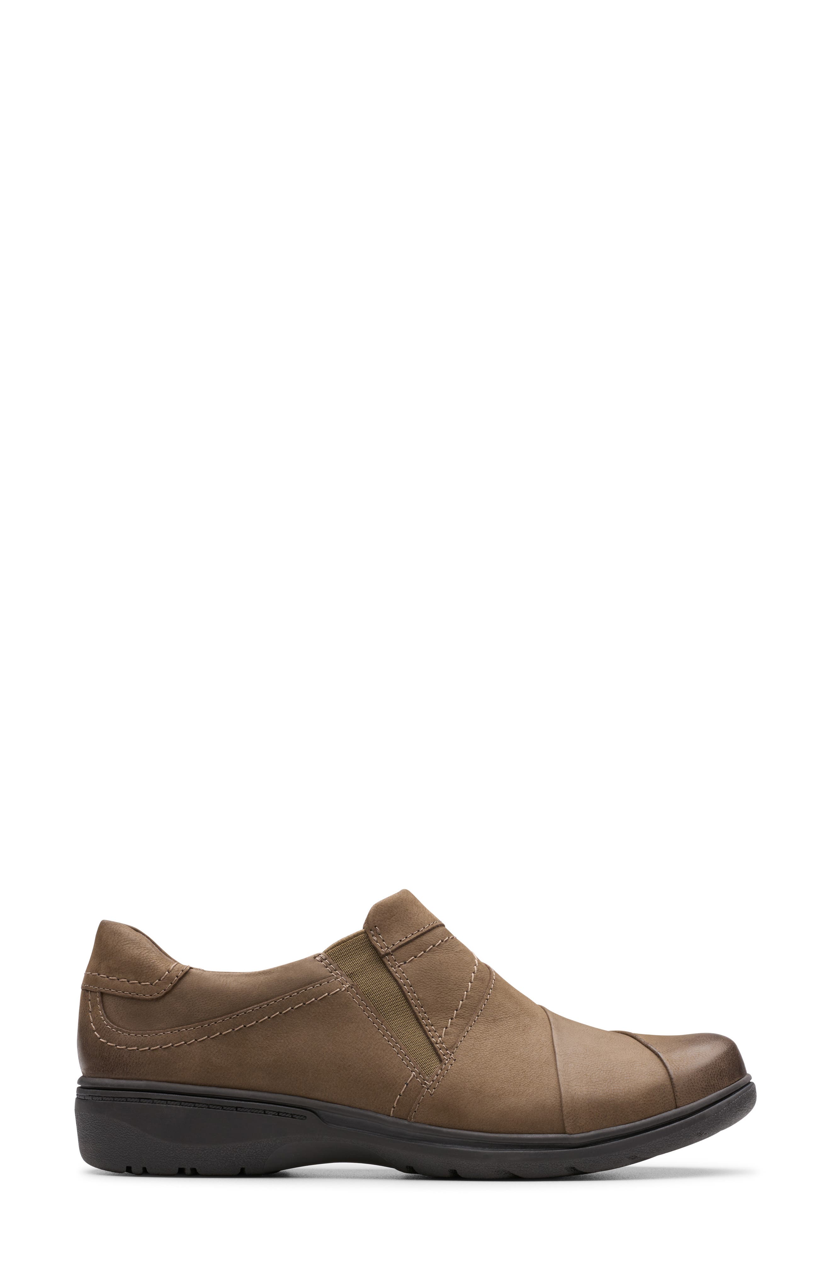 Clarks<sup>®</sup> Carleigh Abby Slip-On Shoe, Alternate, color, Mushroom Nubuck