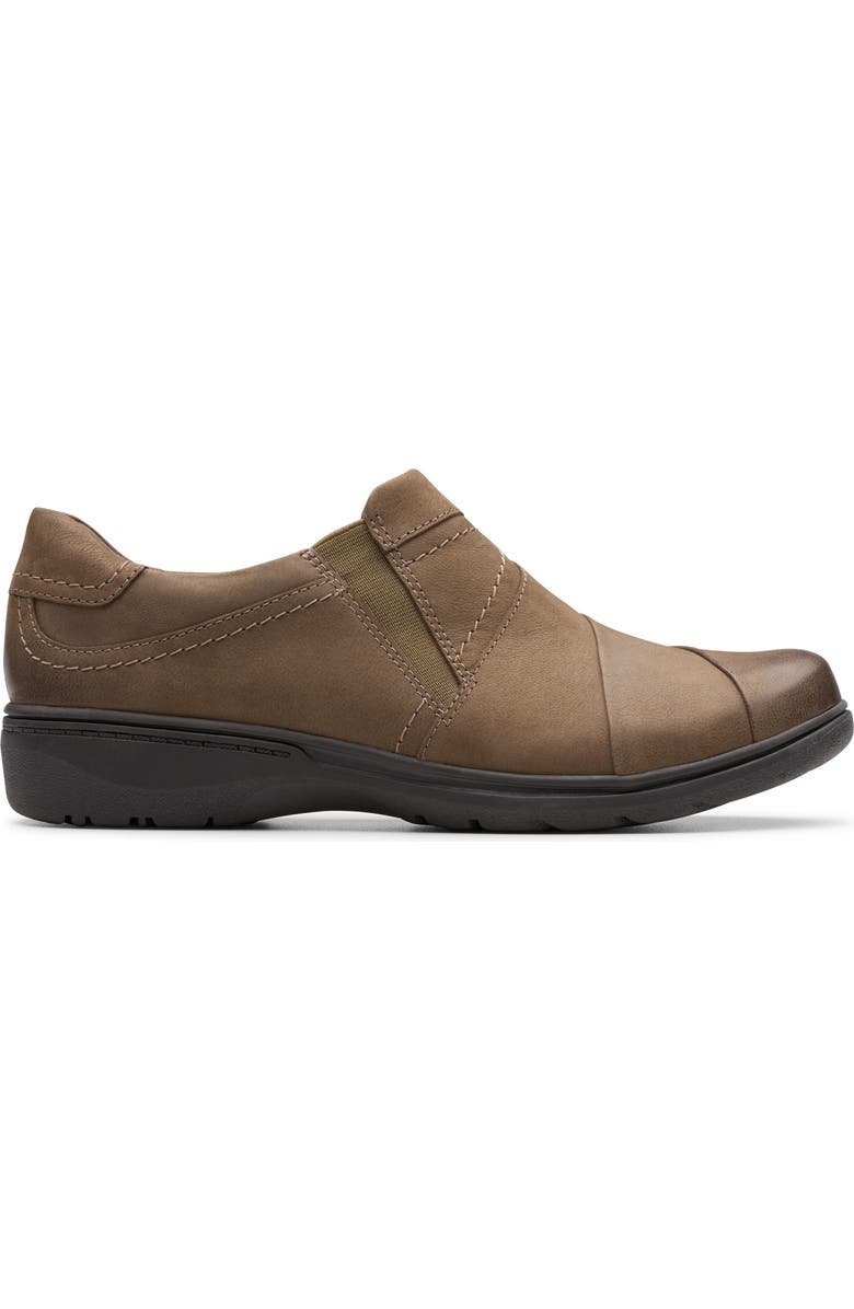 Clarks<sup>®</sup> Carleigh Abby Slip-On Shoe, Alternate, color, Mushroom Nubuck