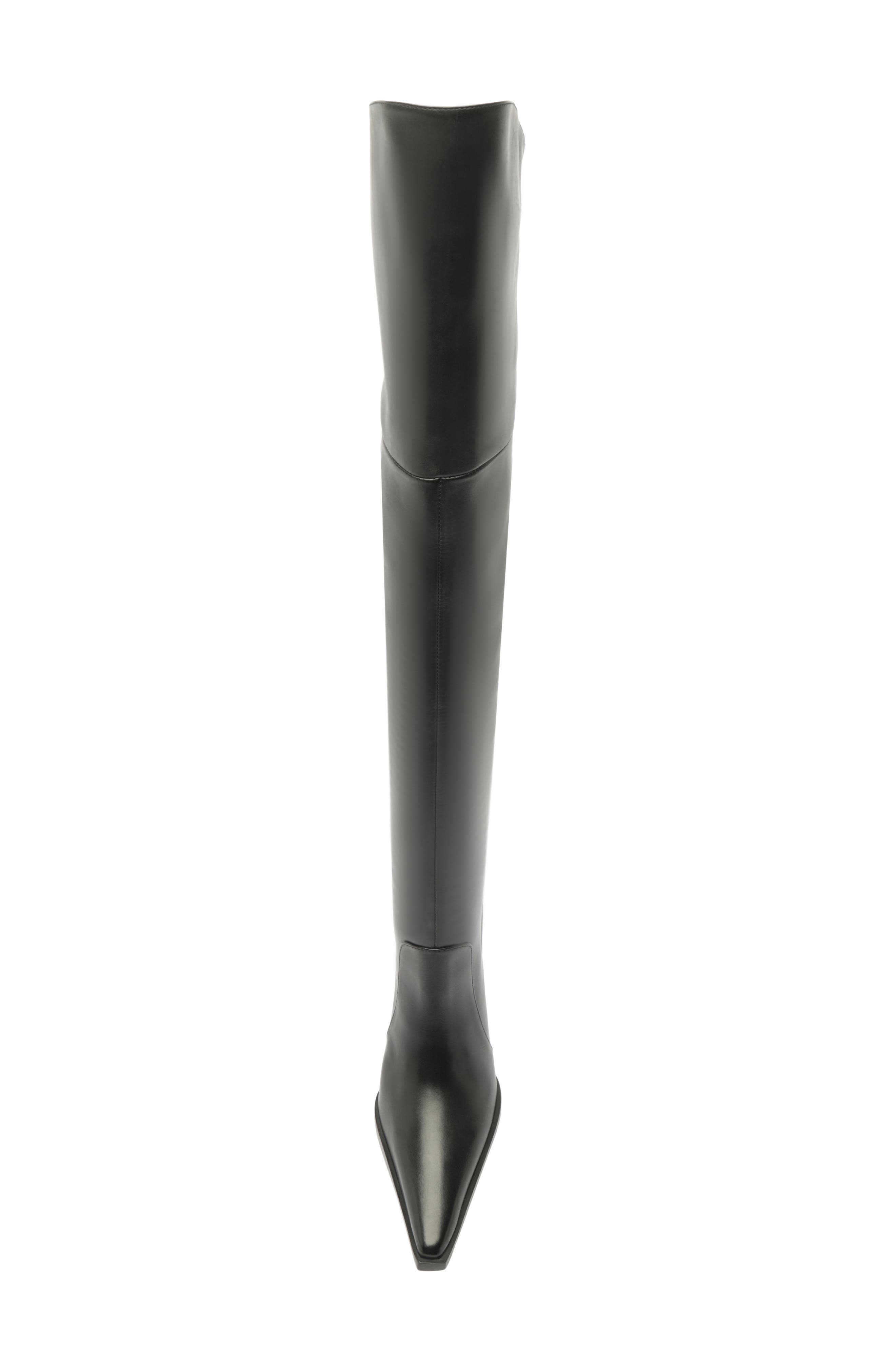 Raffaela Over the Knee Leather Boot, Alternate, color, BLACK