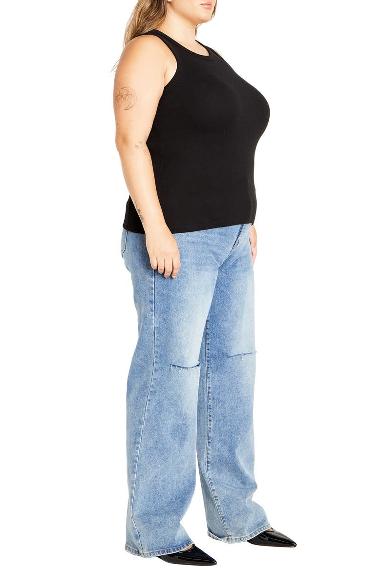 Talia Rib Tank, Alternate, color, BLACK