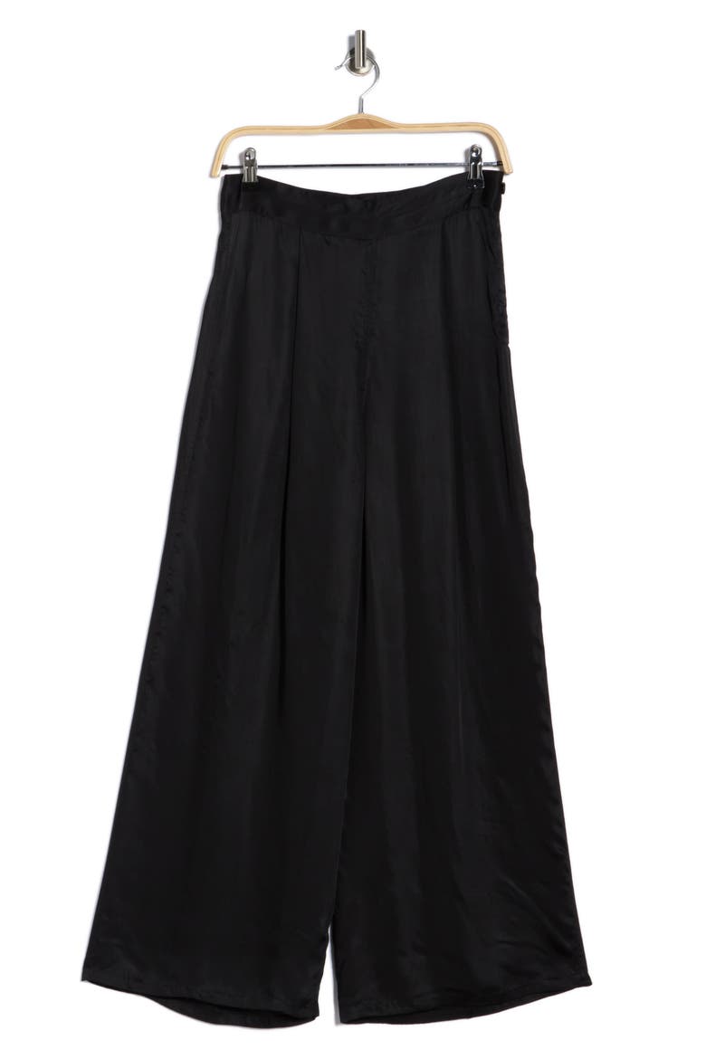 The Gala Wide Leg Pants, Alternate, color, BLACK