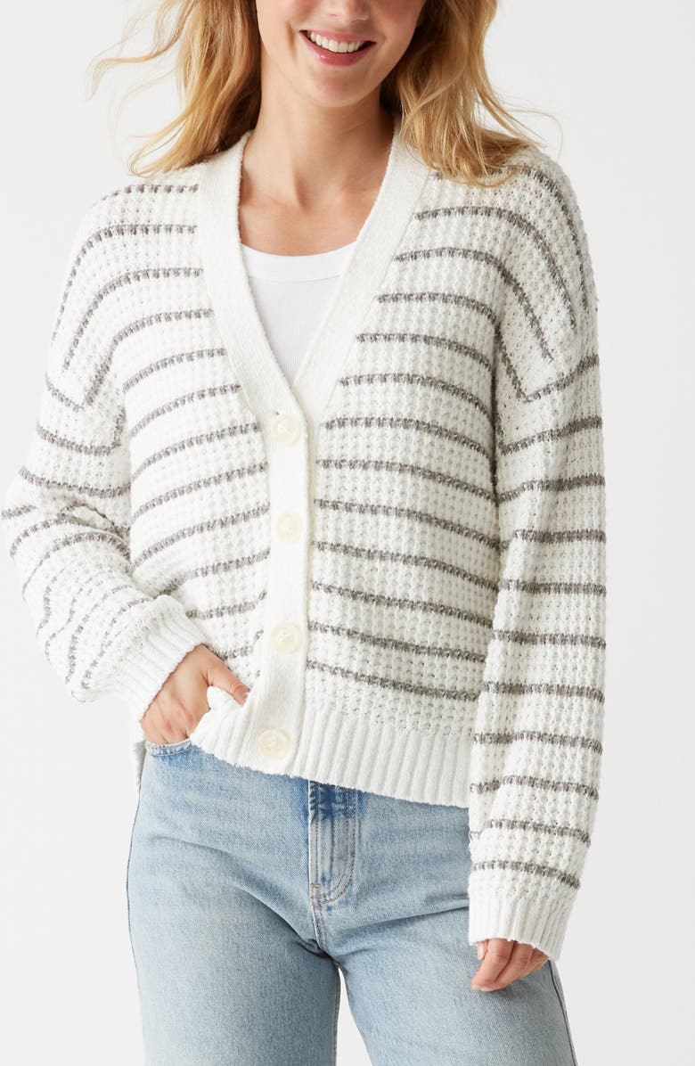 Michael Stars Dodi Stripe Cardigan, Alternate, color, 