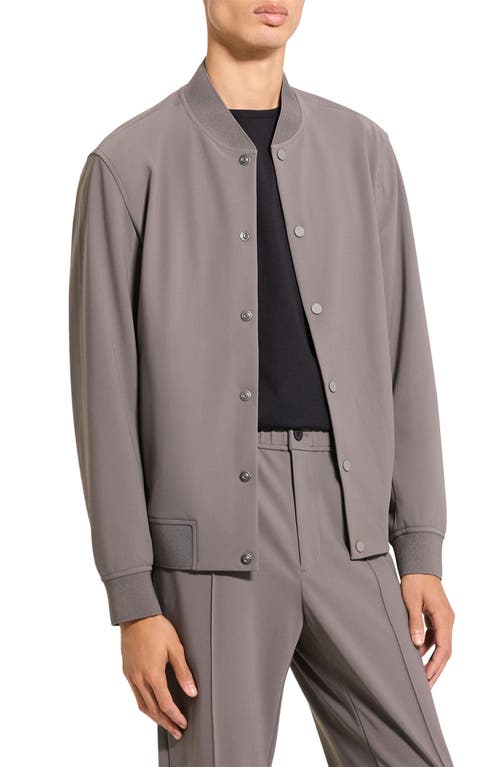 Theory Murphy Bomber Jacket In Precision Ponte In Gray