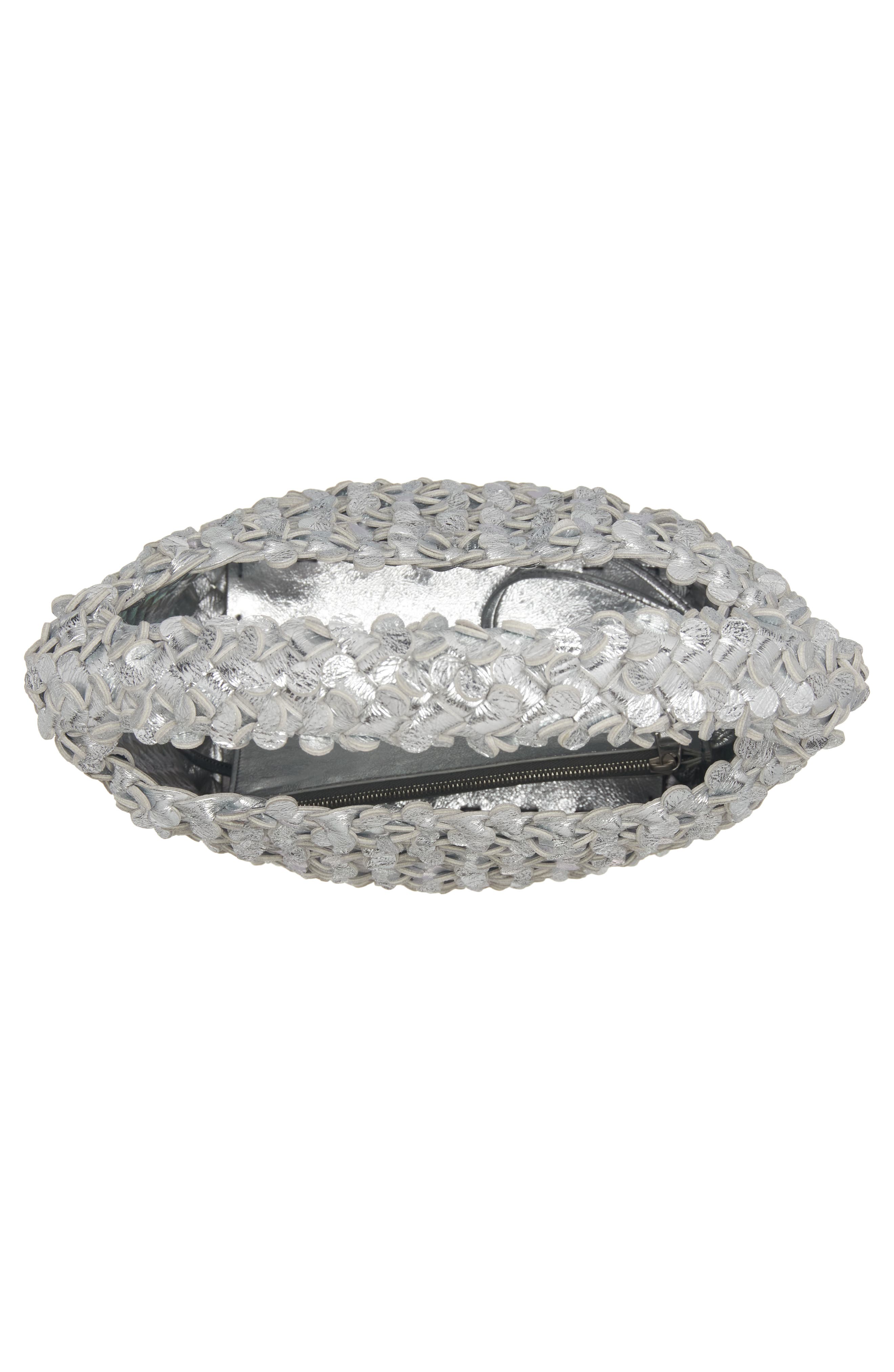 Bottega Veneta Cabat Mirror Confetti Leather Top Handle Bag, Alternate, color, 