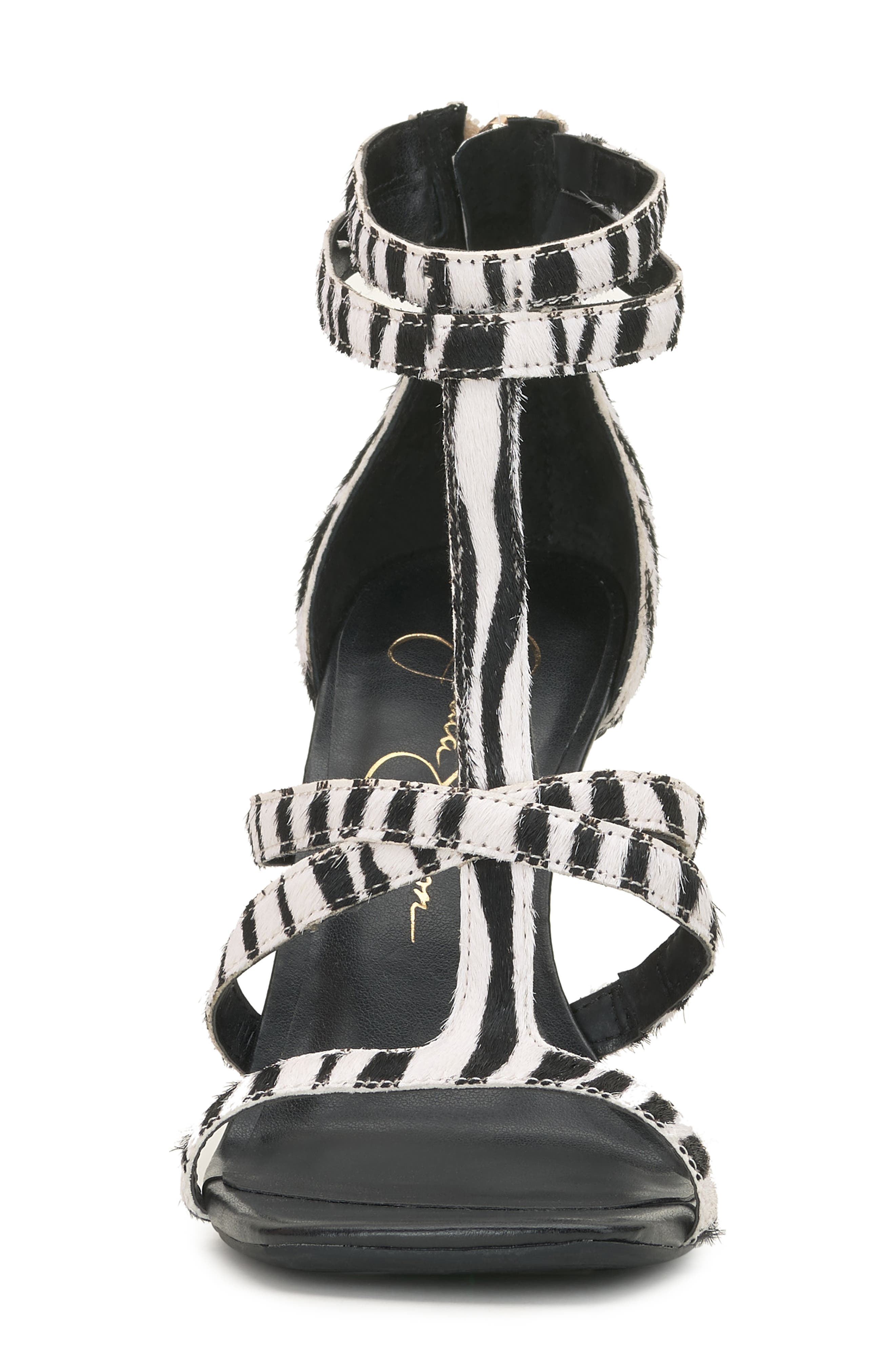 Jessica Simpson Aaralyn Strappy Sandal, Alternate, color, Black/ White