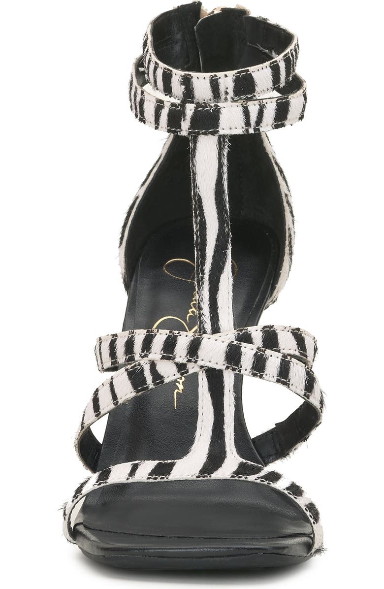 Jessica Simpson Aaralyn Strappy Sandal, Alternate, color, Black/ White