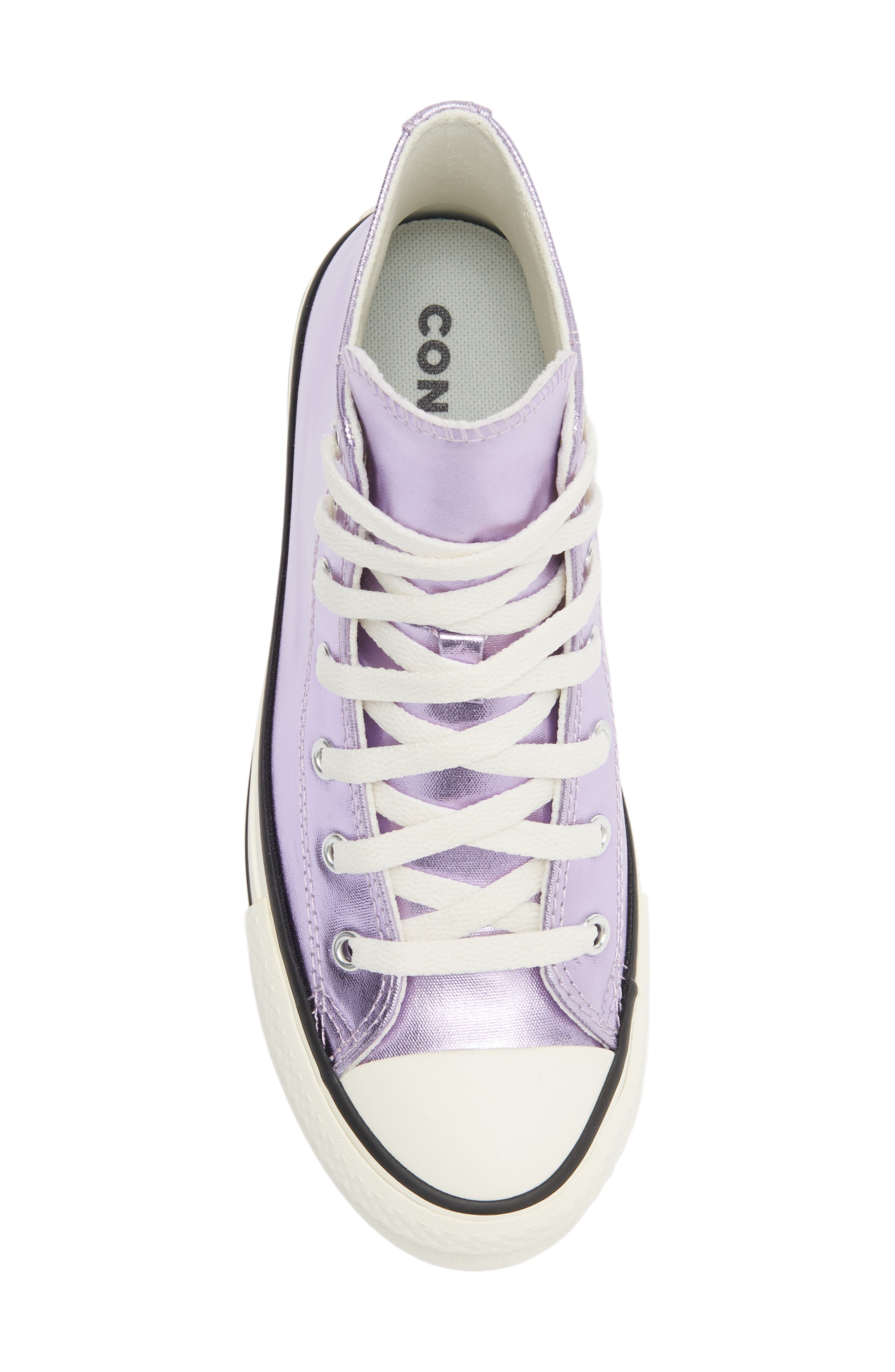Converse Kids' Eva Lift Hi-Top Sneaker, Alternate, color, Purple/ Egret/ Black