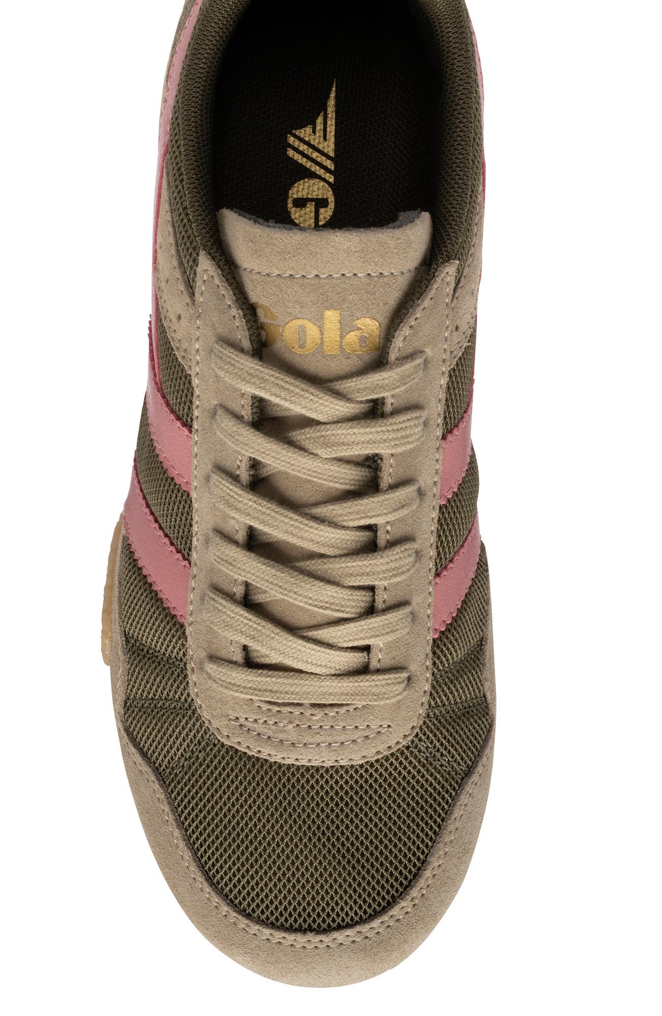 Cascade Sneaker, Alternate, color, KHAKI/CAPPUCCINO/CORAL/GUM
