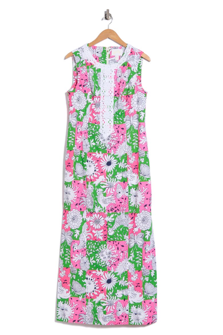 Barberine Stretch Maxi Dress, Main, color, PINK