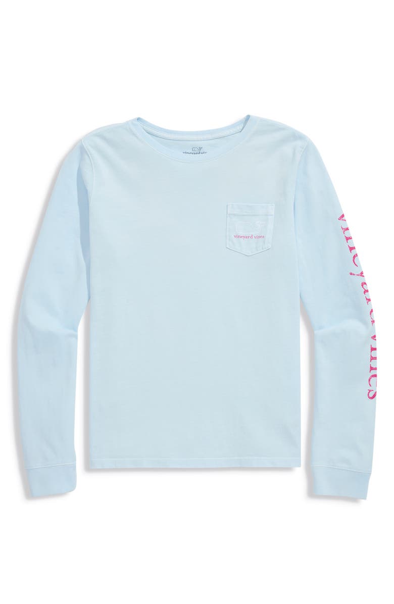 vineyard vines Kids' Pocket Tee, Main, color, Ice Water