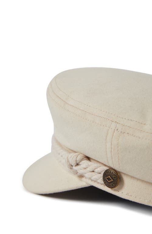 Brixton Fiddler Fisherman Cap In Egret White