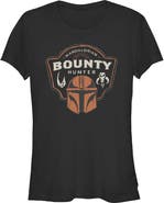 Star Wars: The Mandalorian and Grogu Juniors Star Wars The Mandalorian and Grogu Bounty Hunter Logo T Shirt