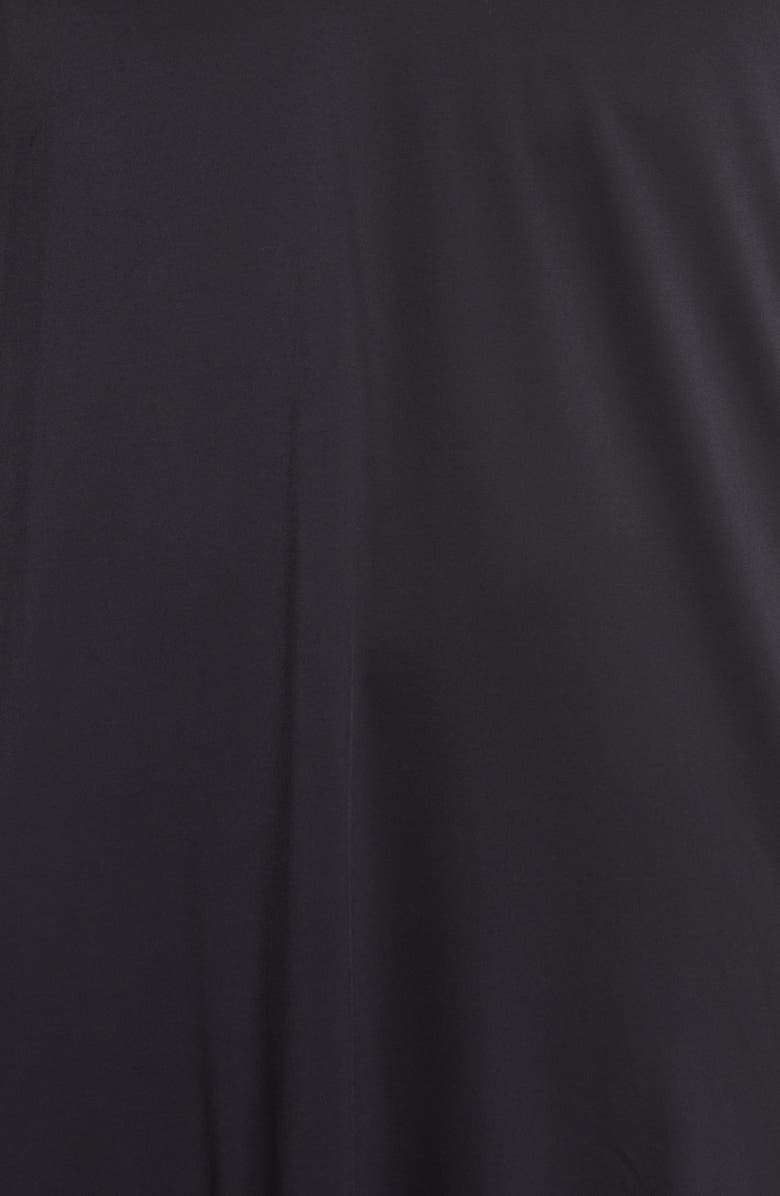 Hanro Satin Deluxe Chemise, Alternate, color, Black