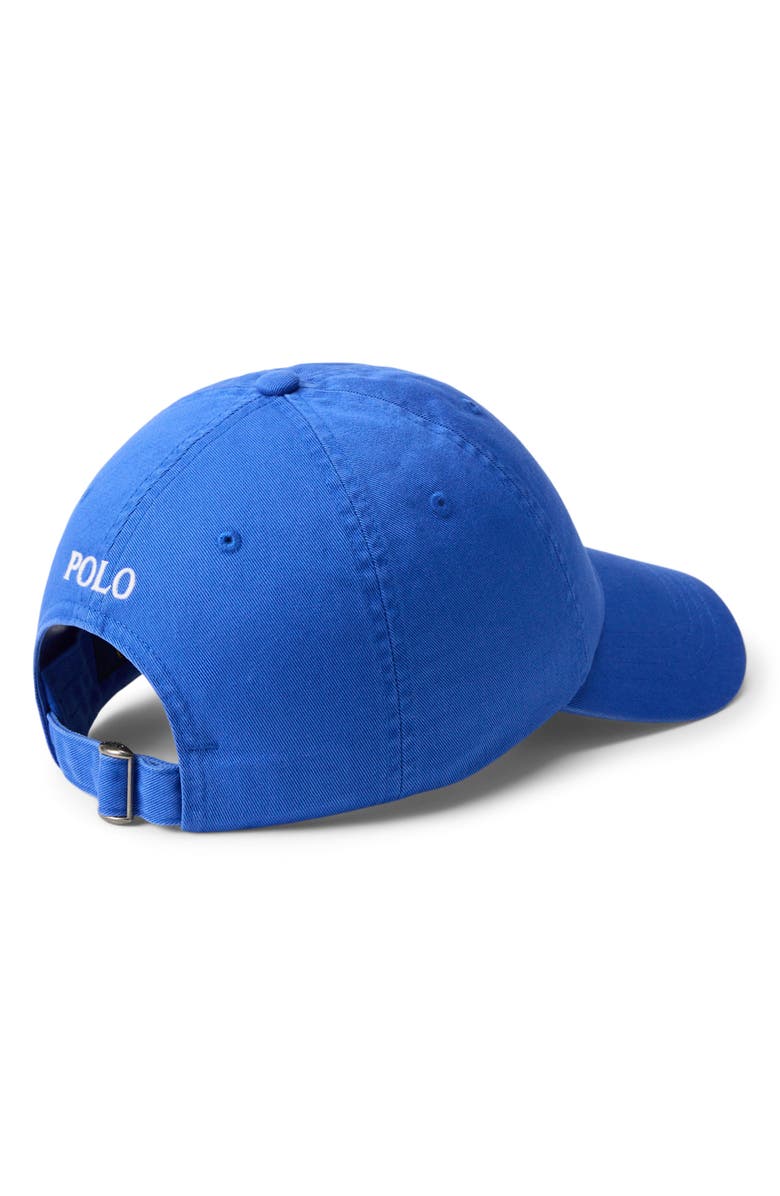 Polo Ralph Lauren The Iconic Cotton Chino Adjustable Ball Cap, Alternate, color, New Iris Blue W/ White Pp