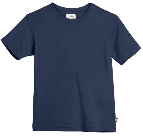 Boys Organic Cotton Soft Jersey Short Sleeve Crew Tee (Toddler/Kids)