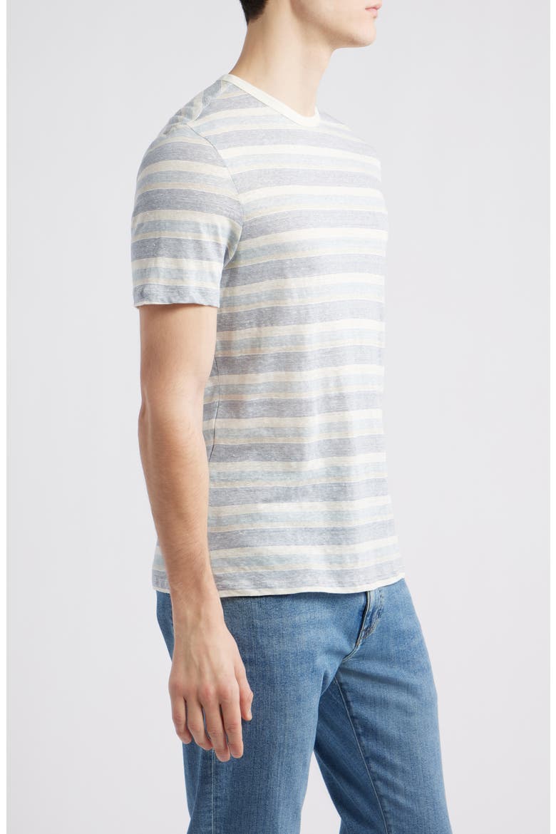 Masino Stripe Crewneck T-Shirt, Alternate, color, BLUE