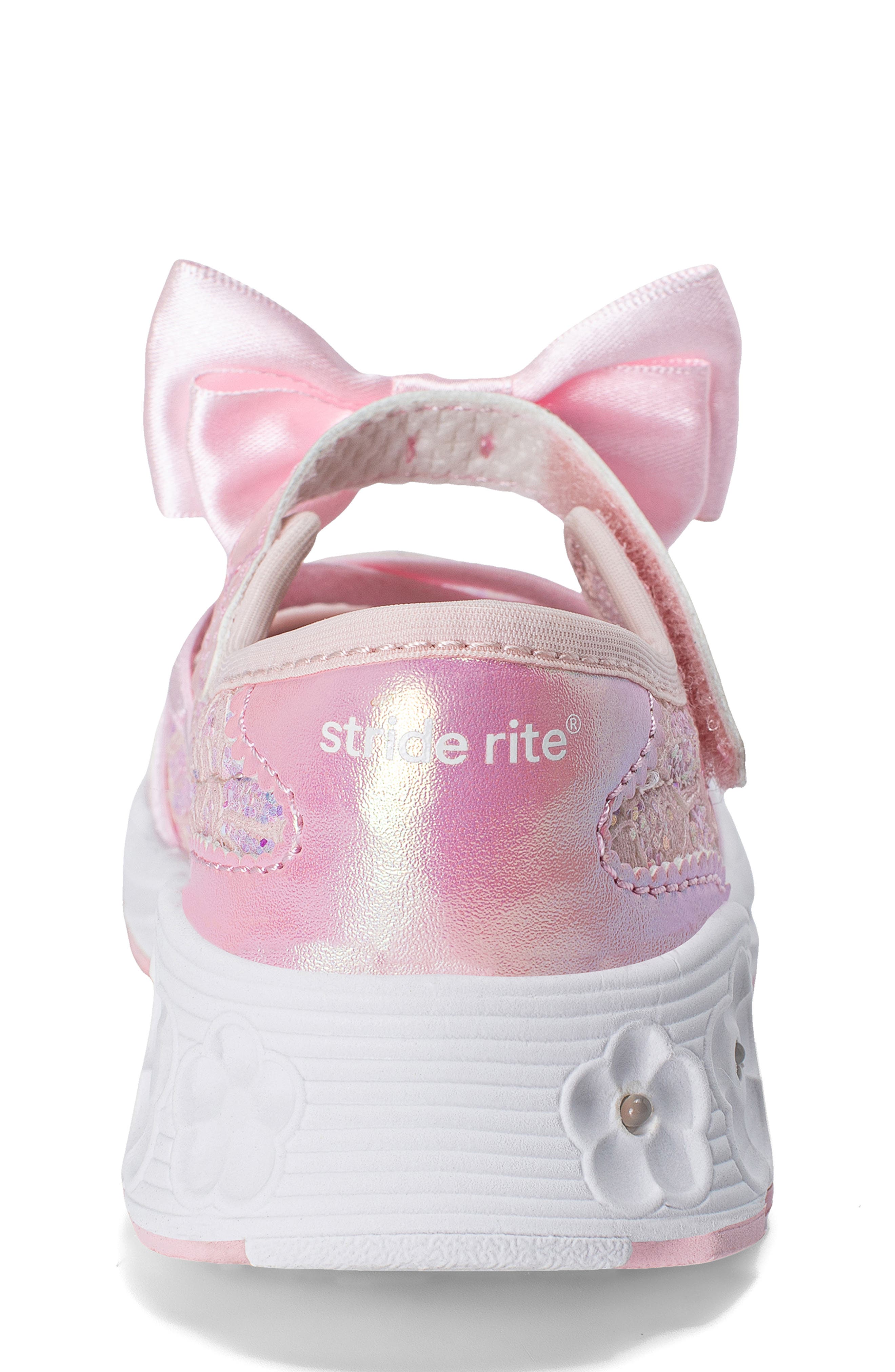 Stride Rite Kids' Light Up Flora Sneaker, Alternate, color, Blush
