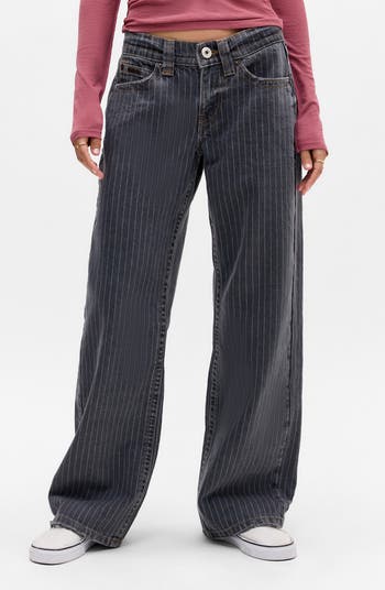 Kayla Stripe Wide Leg Jeans
