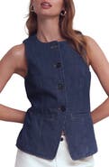 Boden Cotton Denim Vest