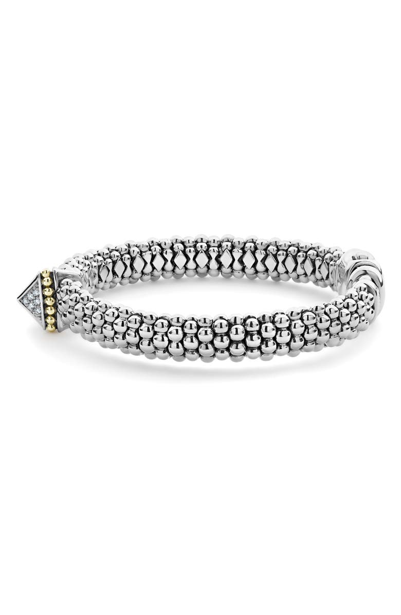 LAGOS Diamond Pyramid Bracelet, Alternate, color, 