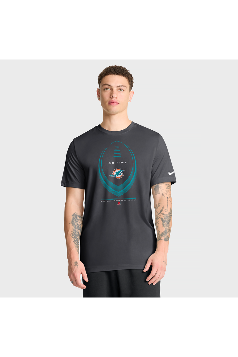 Men's Nike Anthracite Miami Dolphins Legend Icon Dri-FIT T-Shirt, Main, color, Anthracite