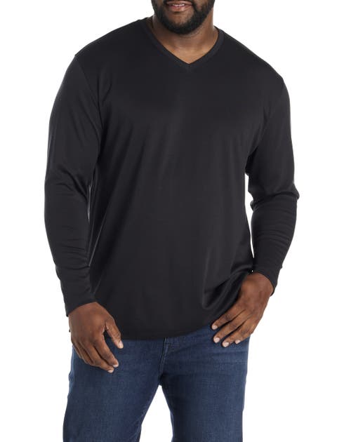 Big 
Tall Georgia Long-Sleeve V-Neck T-Shirt