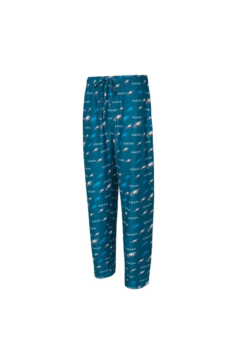 CONCEPTS SPORT Men's Concepts Sport Midnight Green Philadelphia Eagles Mosaic All Over Print Pants, Alternate, color, 