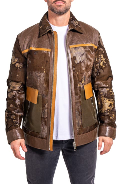 Ascension 0022 Leather 
Genuine Calf Hair Jacket