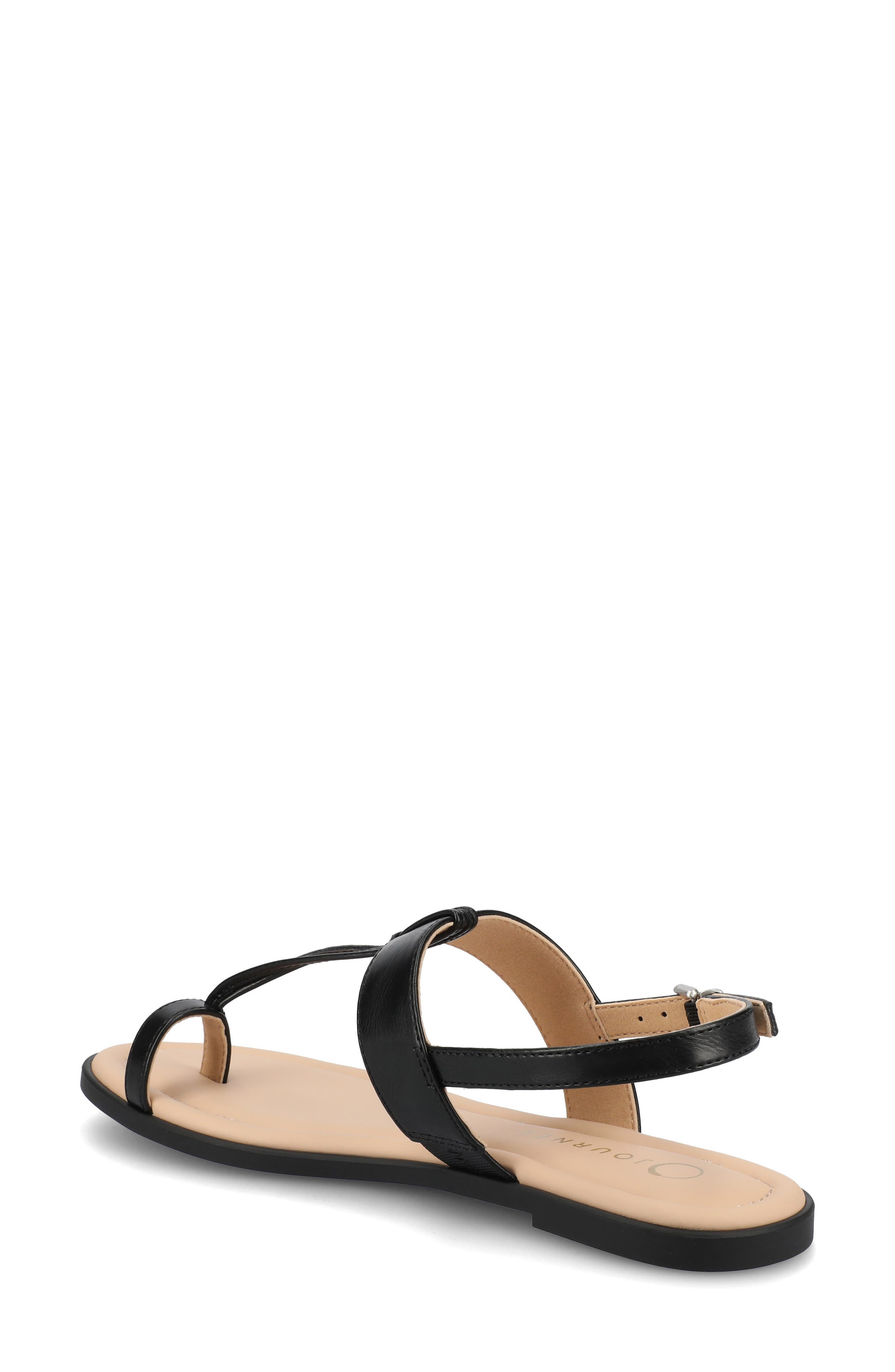 Journee Collection Gerra Toe Loop Sandal, Alternate, color, 