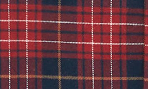Reiss Red Navy Blue Bronts Checked Cotton Shirt 9 In Red